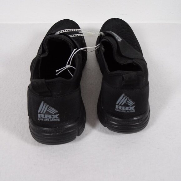 RBX Howie Slip On Sneaker Men's Size 9W Black Training Shoes Athletic Active NEW - Picture 7 of 13